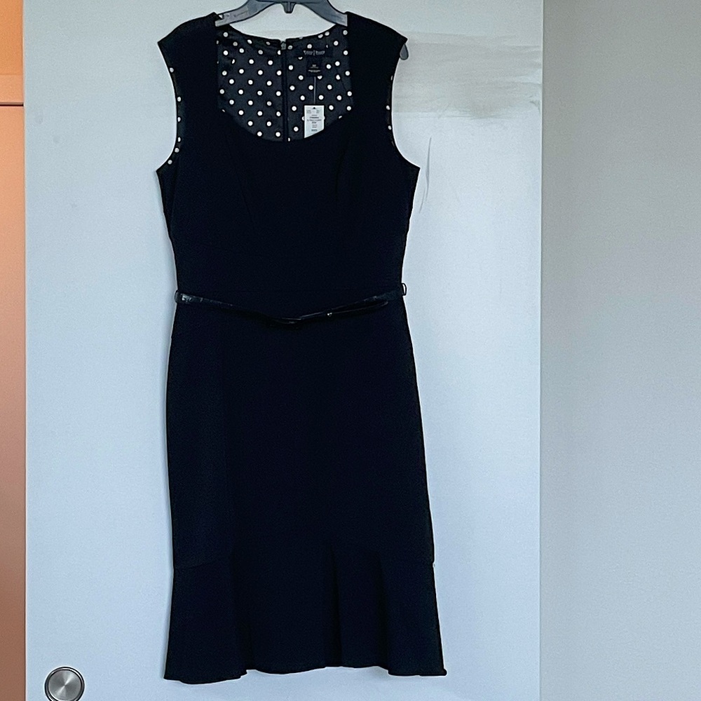 White House Black Market Flippy Belted Sheath Dress